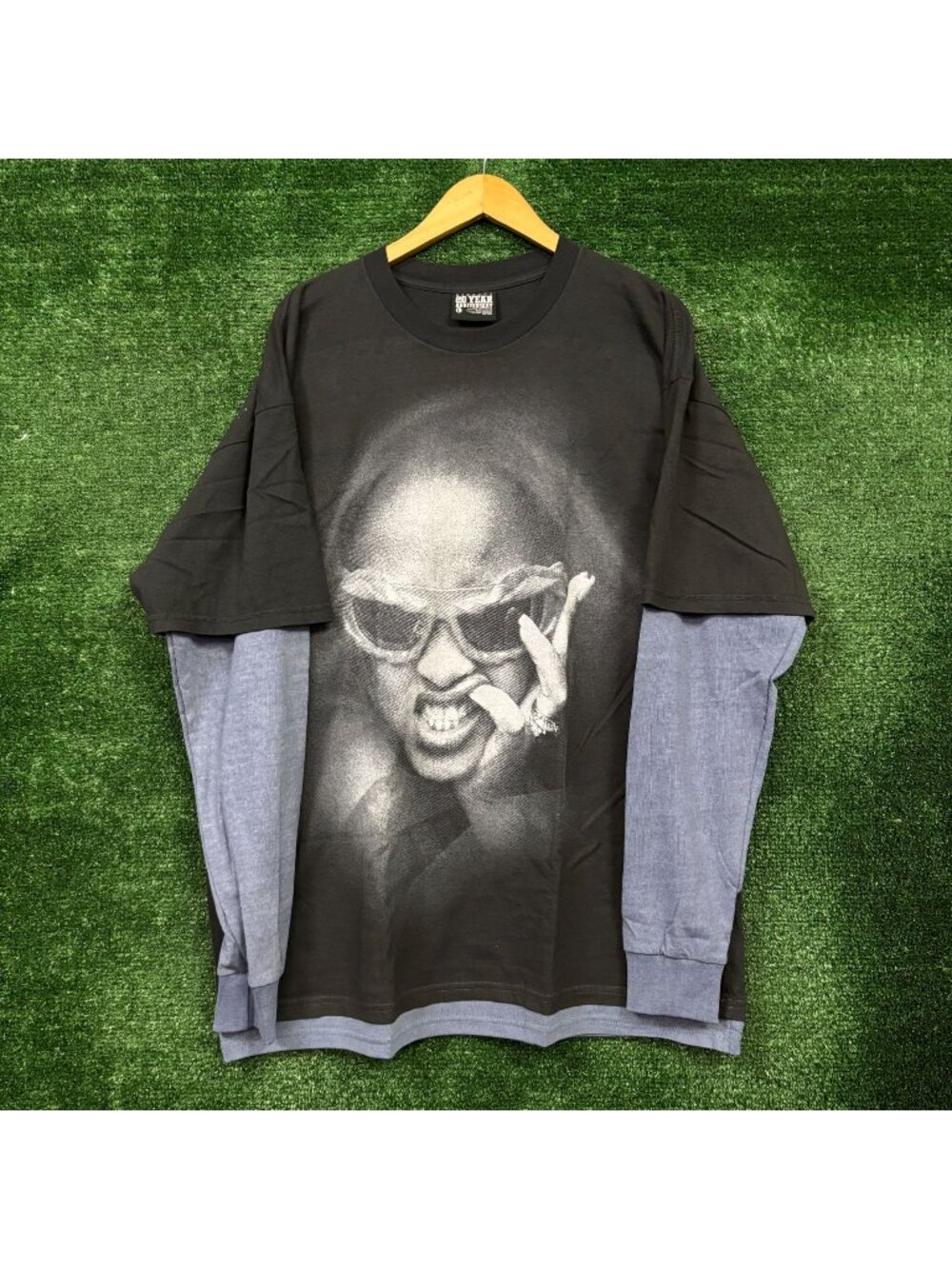 Rihanna 2005 20th Anniversary R20 Oversized Layered LS Shirt Size Large